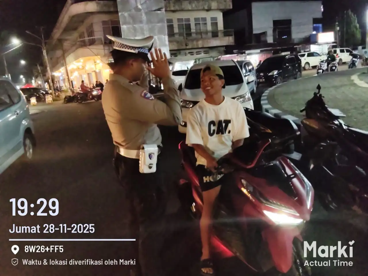 Malam yang Hidup di Tondano, Arus Tetap Lancar Berkat Patroli Humanis